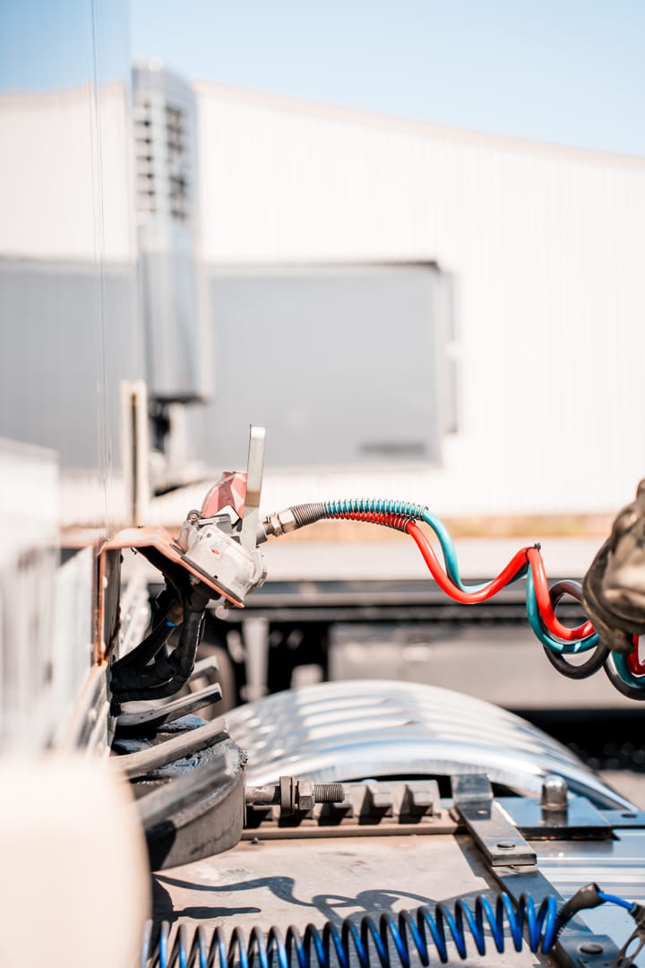 Medium Closeup of Ontour Truck Trailer Connectors